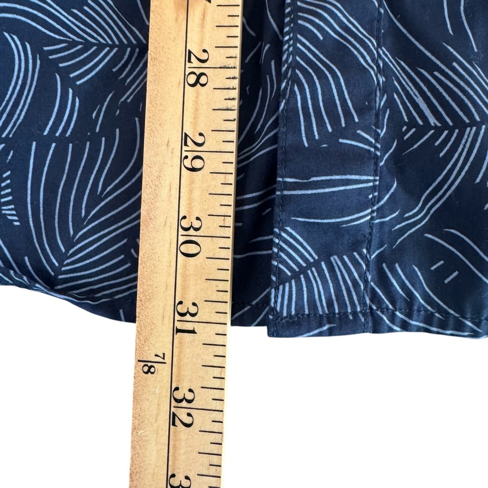 Old Ranch XL Navy Floral Ring Snap Organic Cotton Back Vents Men's Colm Shirt - Picture 5 of 10